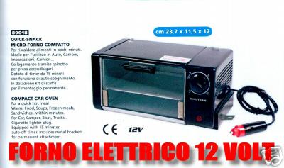 camper Forni  Forno elettrico 12v camper auto barca camping